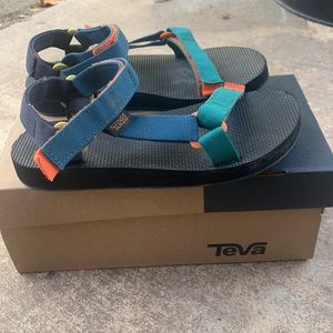 Kids Colorblock Original Universal Teva Sandals sz 3 VGUC